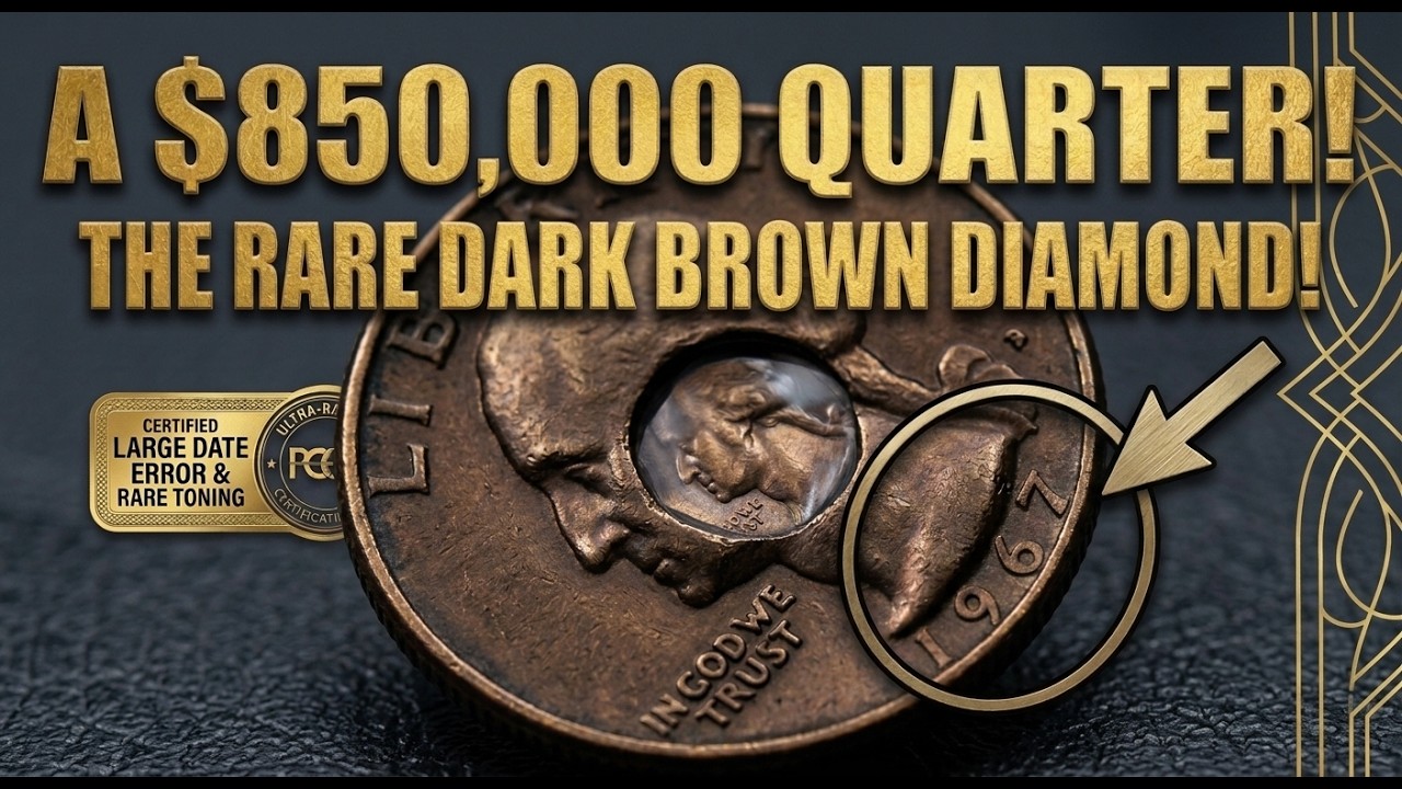 $85,000 DARK 1967 QUARTER! Do Not Spend This Rare Error Coin!