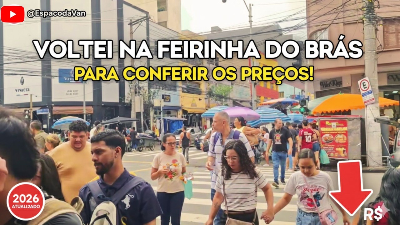 Voltei na FEIRINHA do BRÁS para conferir os PREÇOS