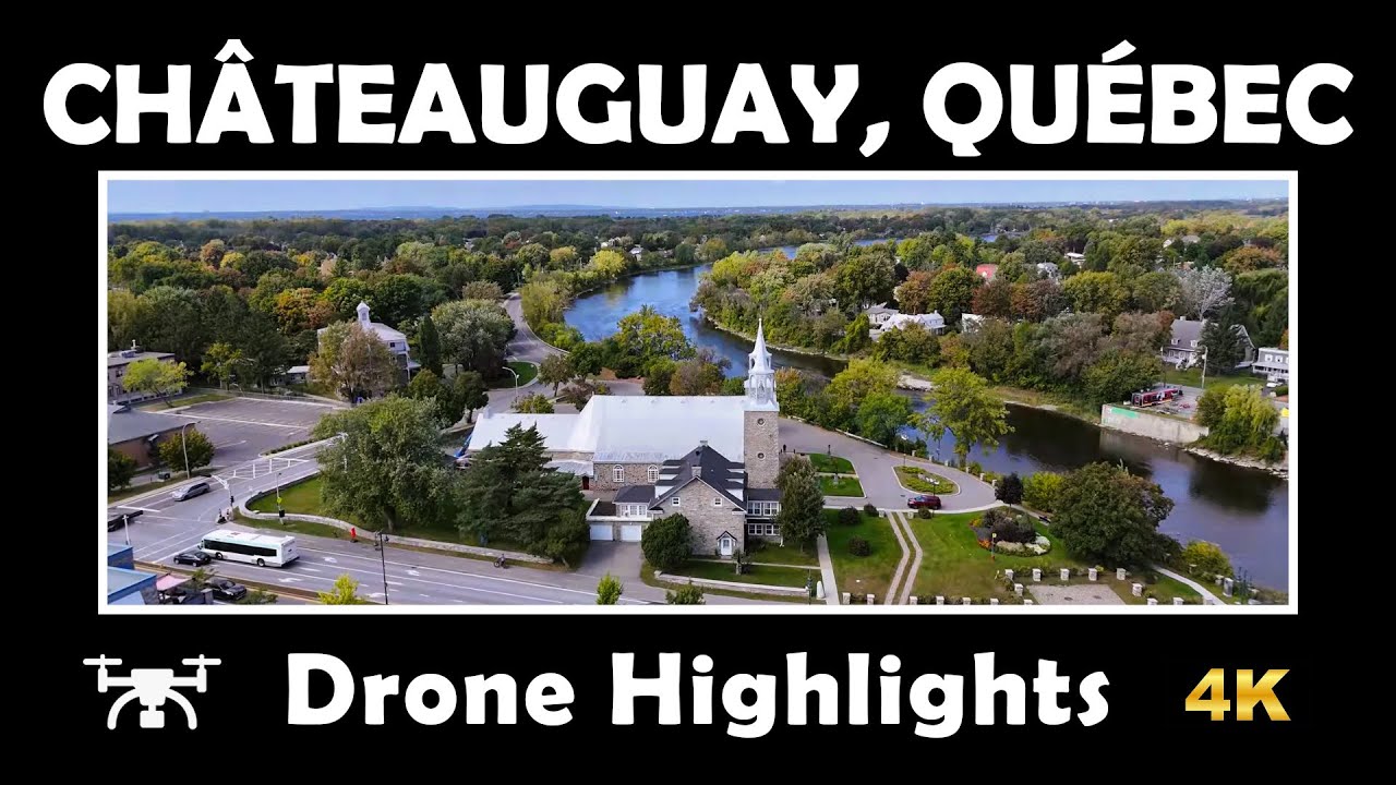 ⚜️ Stunning 4K Drone Tour Over Châteauguay, Québec! | DJI Mini 4 Pro Highlights 🚁🇨🇦