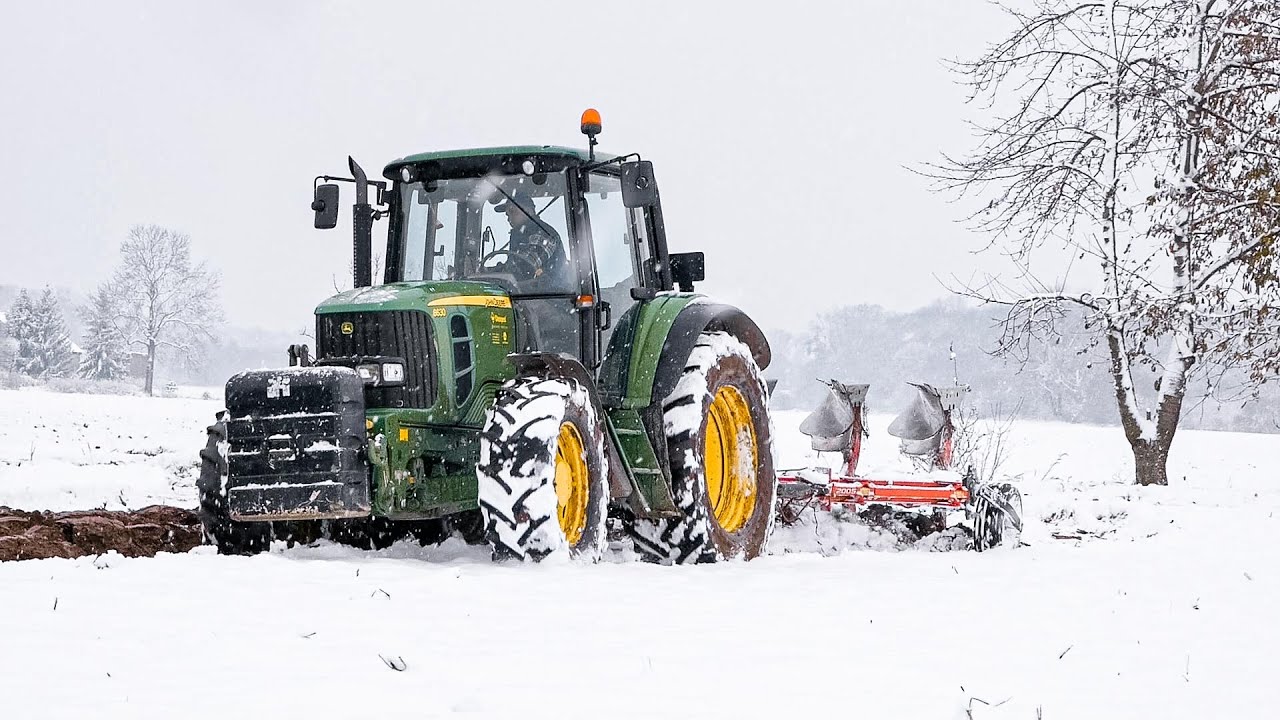 ❄️ZIMOWA ORKA W ŚNIEGU!!??☆John Deere 6630 & Kubota RM2005☆Dźwięk Silnika☆Zima 2023✔GRM✔