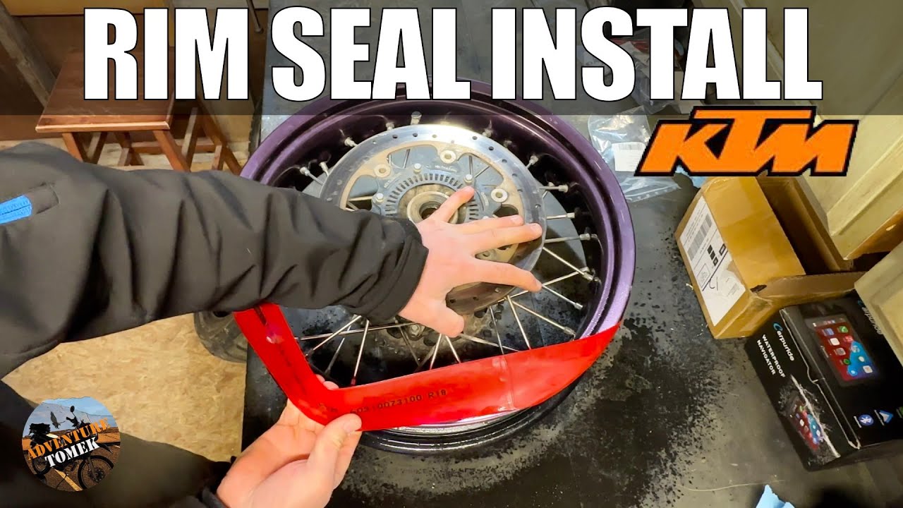 KTM Tubeless Rim New Band/Gasket Install KTM 1190