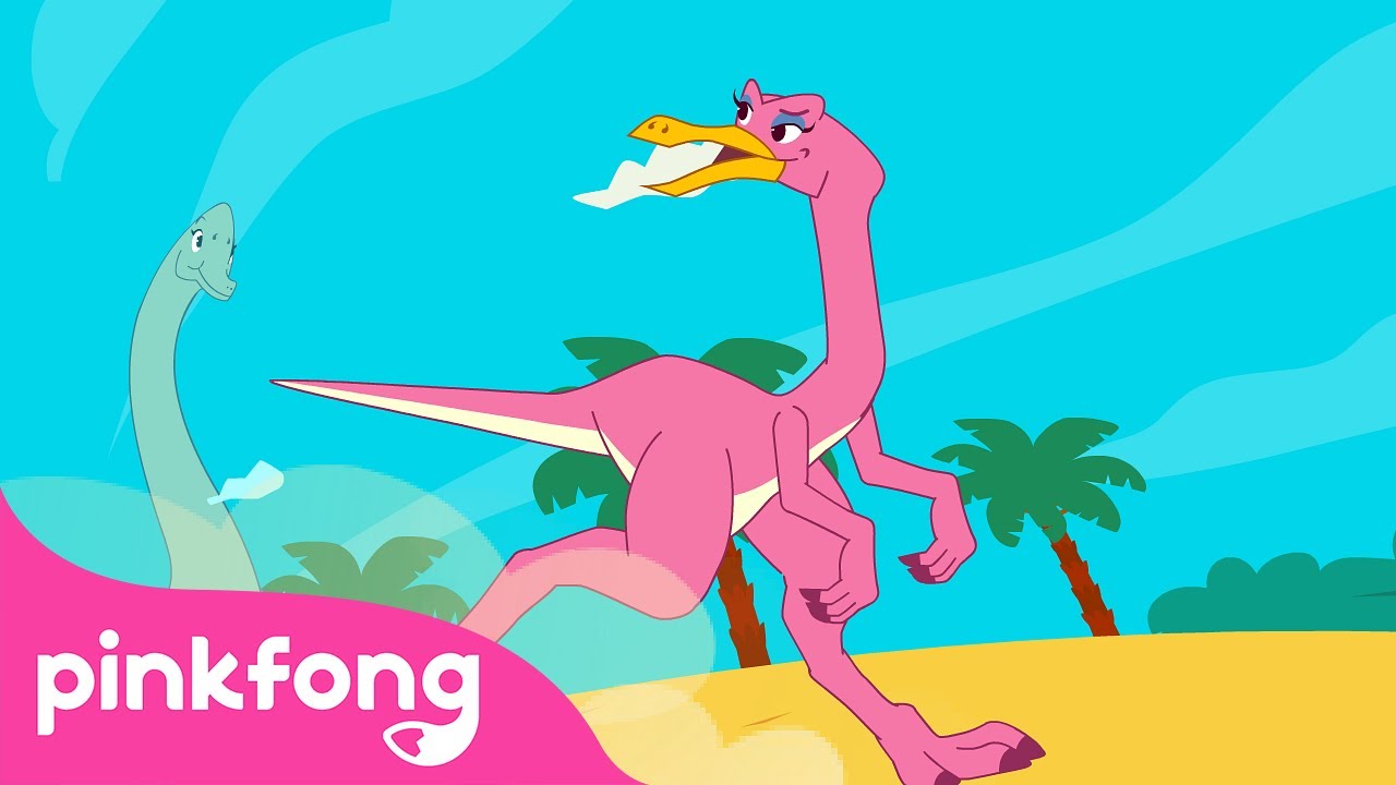 Quem Vai Ganhar na Corrida? | História Musical de Dinossauros | Pinkfong! Canções para Criança