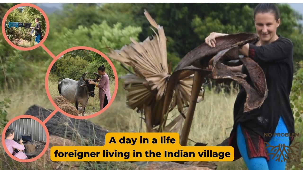 A day in a (farm) life - Renata 🇵🇱 | life in Tamil village 🇮🇳