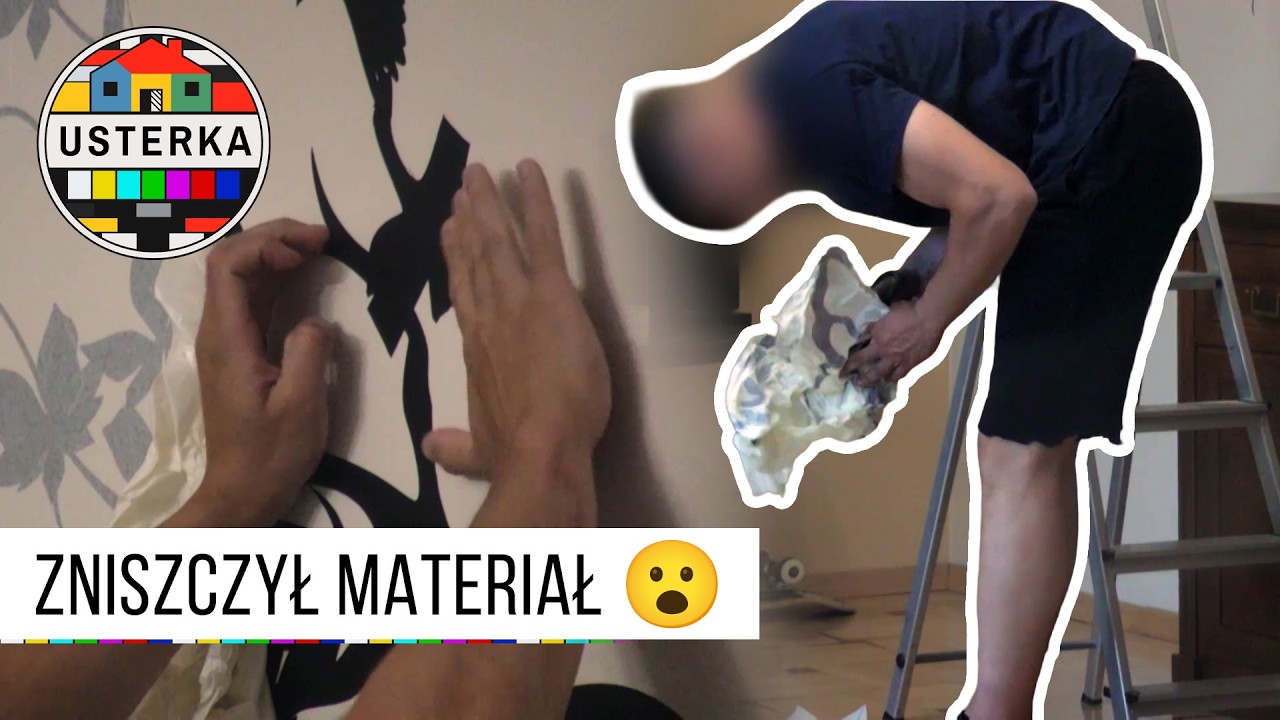 NIE PORADZIŁ SOBIE Z PRZYGOTOWANIEM NAKLEJEK. ZNISZCZYŁ MATERIAŁ 😥 | USTERKA