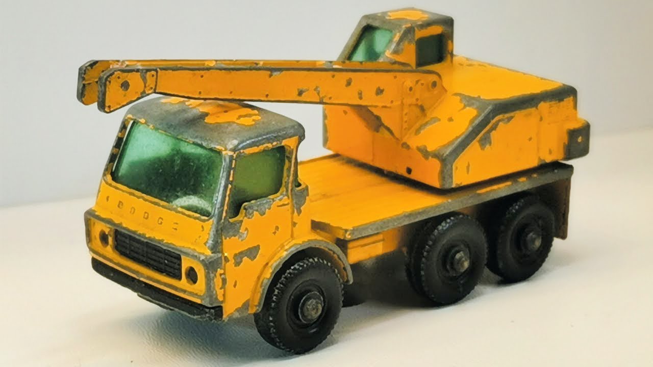 Dodge Crane Truck nr 53,  Matchbox model autka odnawianie, renowacja, naprawa
