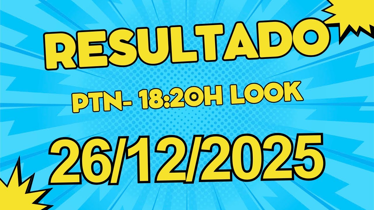 Resultado do jogo do bicho ao vivo -   PTN- 18:20H  26/12/2025