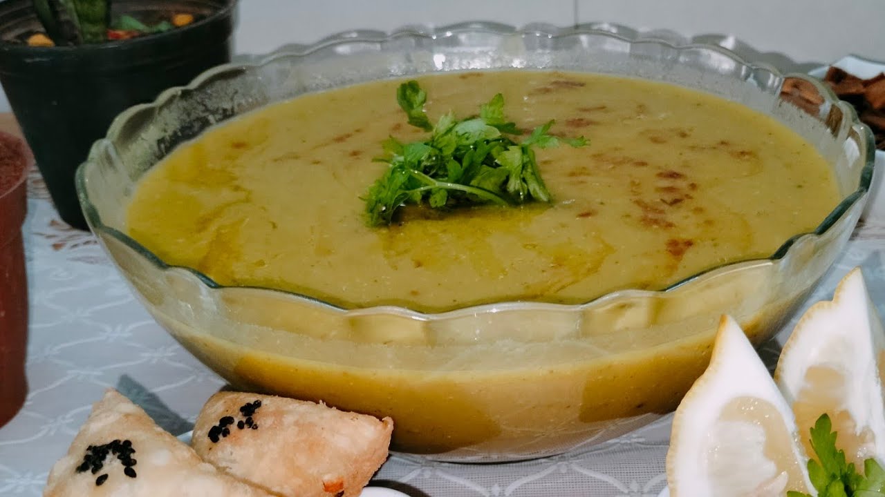 شوربة عدس عطريقة المطاعم#نباتيين