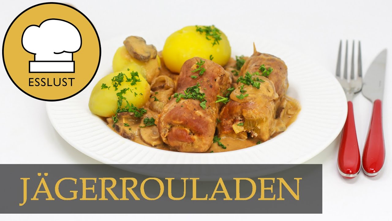 Deftige JÄGERROULADEN mit Pilzsauce