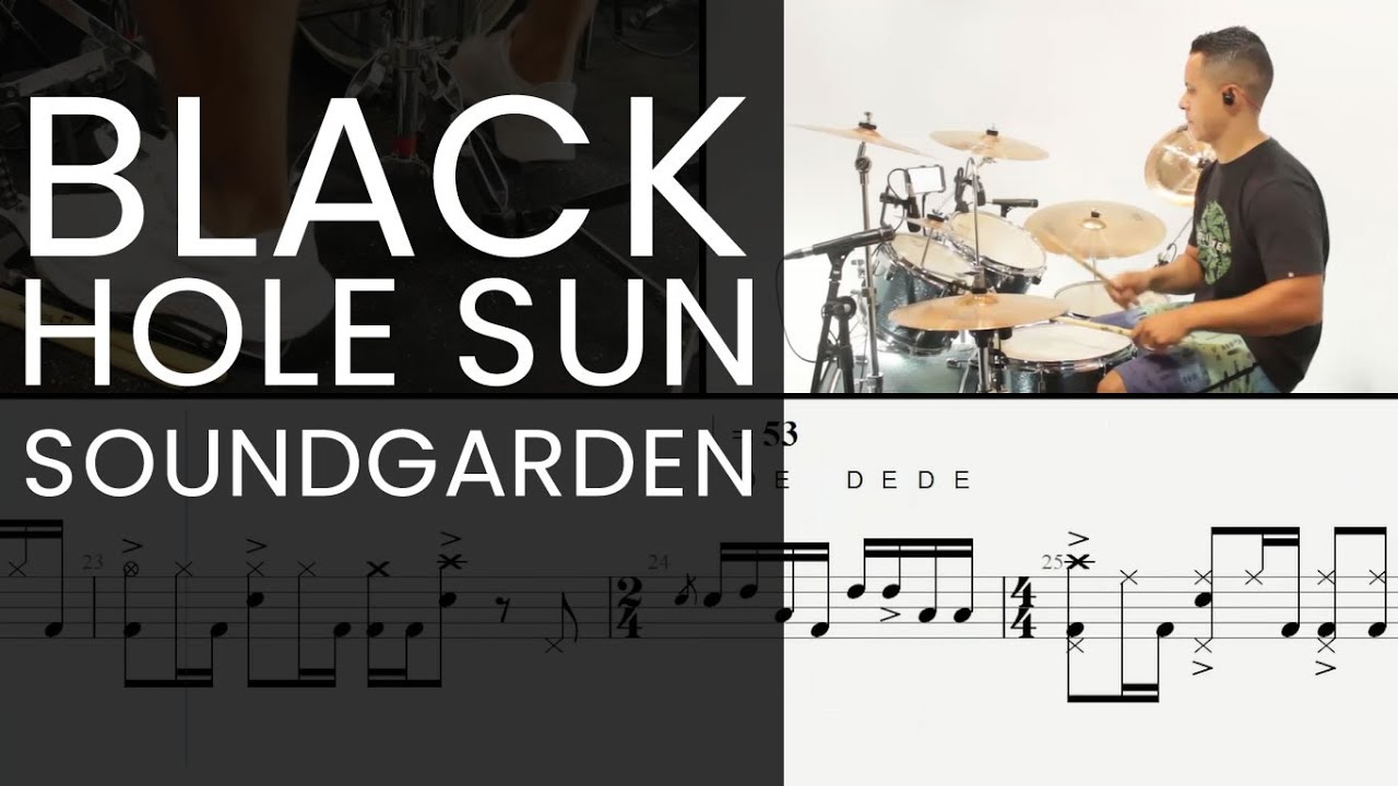 BLACK HOLE SUN COVER PARTITURA DE BATERIA
