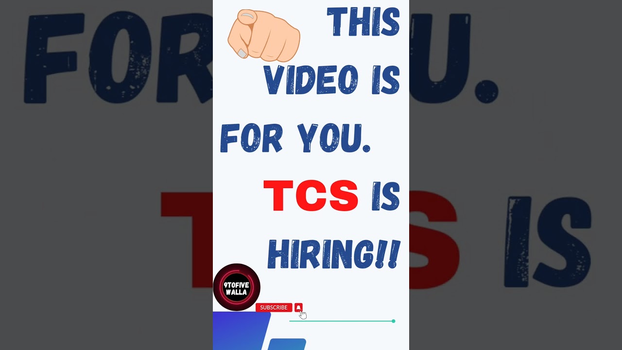 TCS is hiring (2023) ⌛⌛ #shorts #job