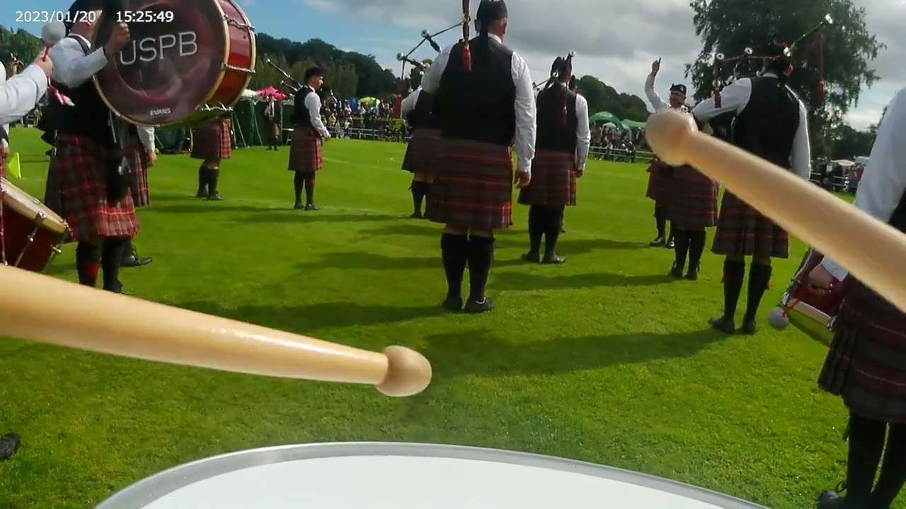 go pro Uddingston Strathclyde pipe band Rothesay medley 2024
