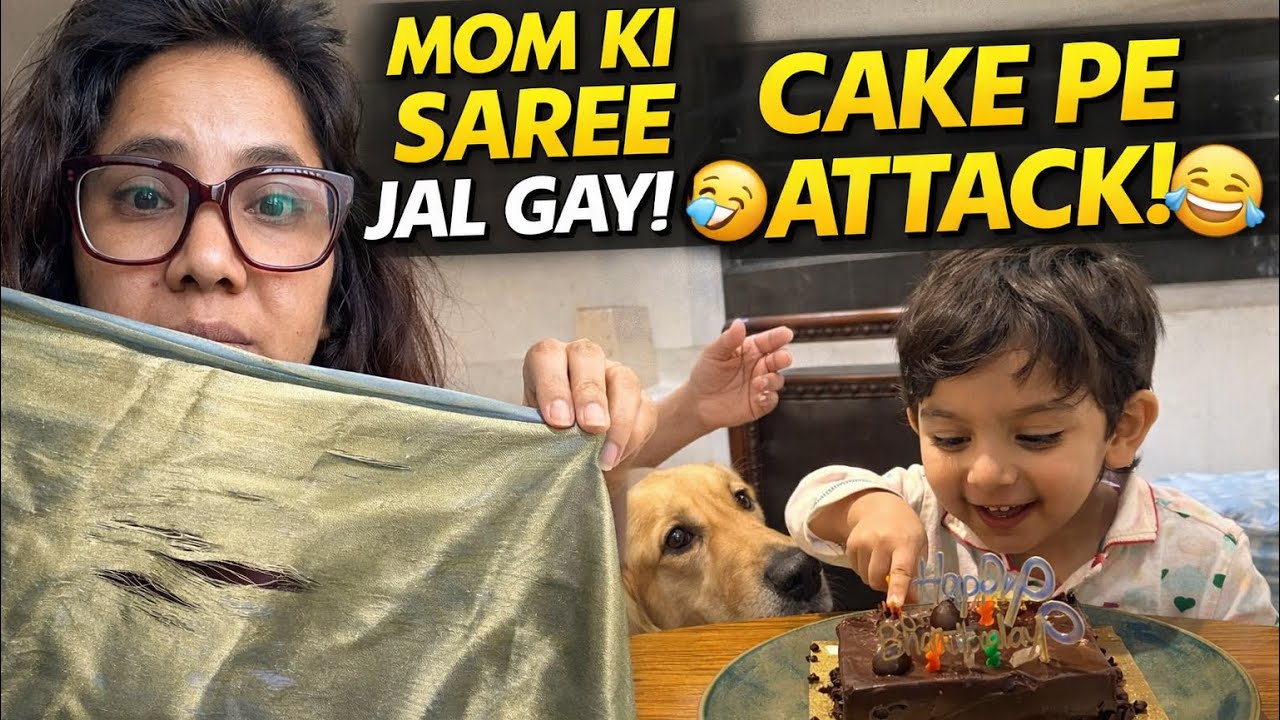 Birthday Se Ek Din Pehle Saree Jal Gayi! 😱 | Mom’s Makeover & Cake Chaos