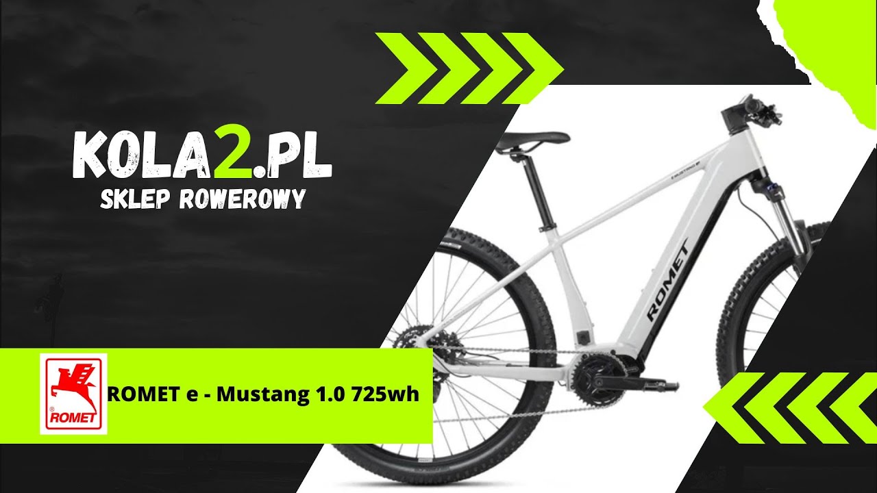 Rower elektryczny ROMET E-MUSTANG 1.0 725WH