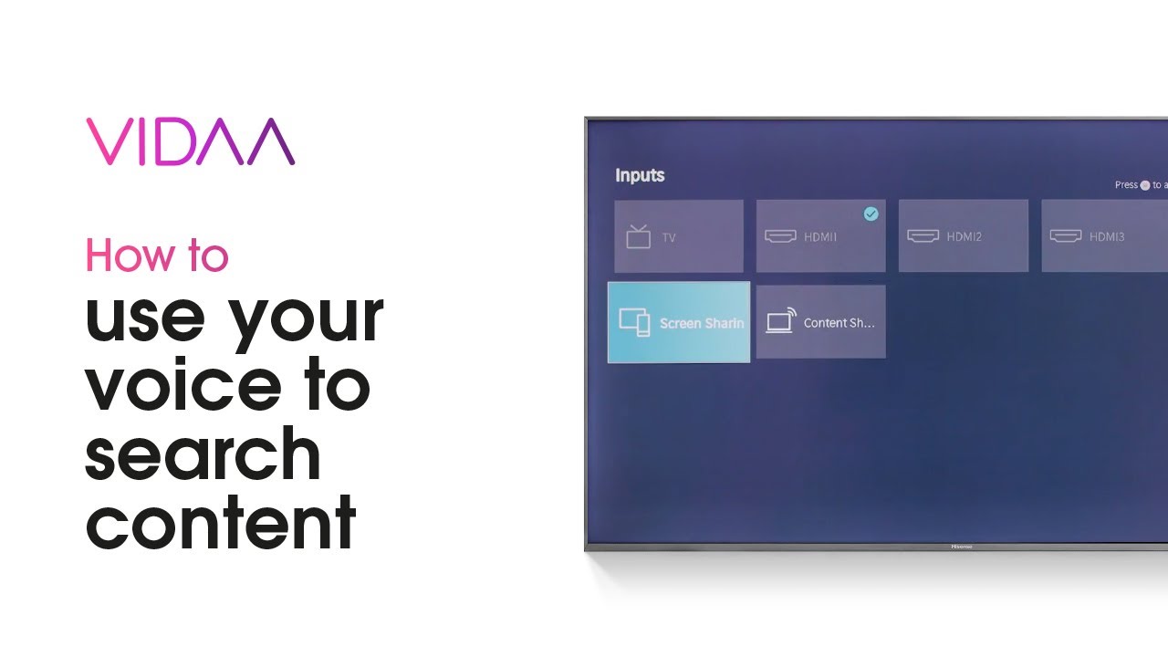 How to use your voice to search content - VIDAA