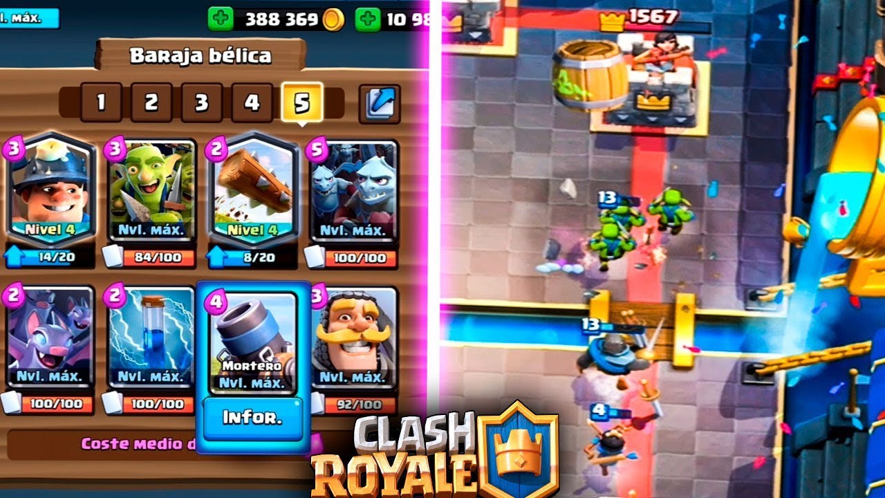 LOG BAIT CON ESPÍRITUS DE FUEGO Y EL MAZO QUE MAS ODIO!! | Clash Royale | Rubinho vlc