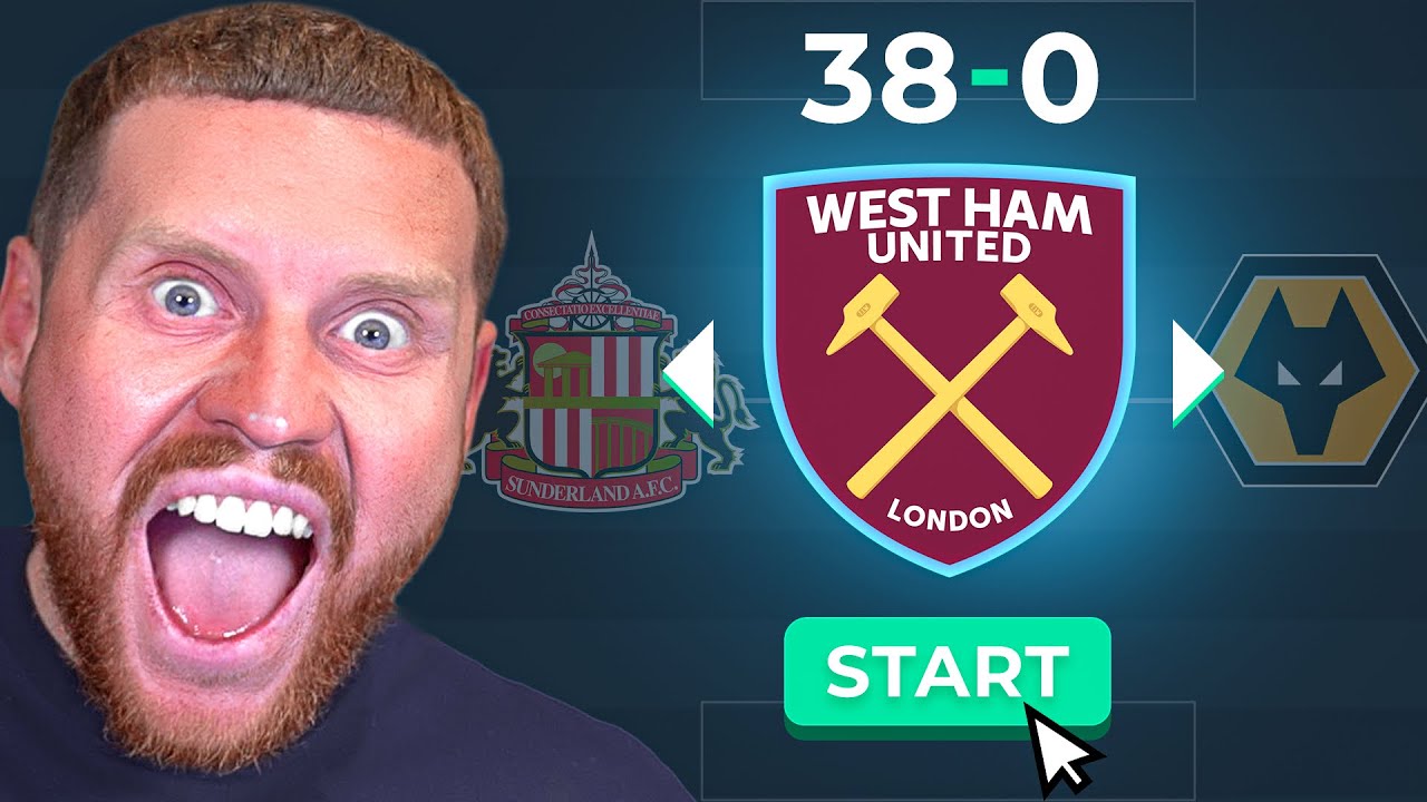 Can I Go 38-0 With ONLY West Ham Players?