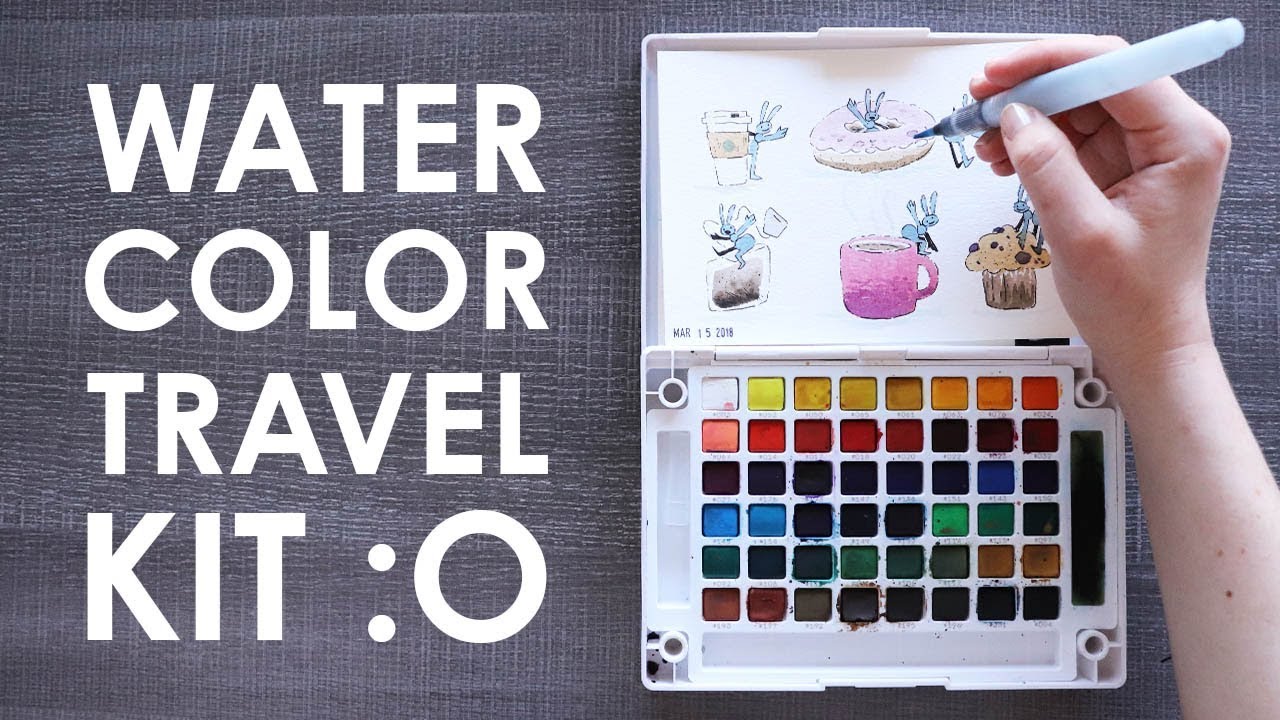 LEAVING THE HOUSE TO DRAW?! - Koi Watercolor Travel Kit