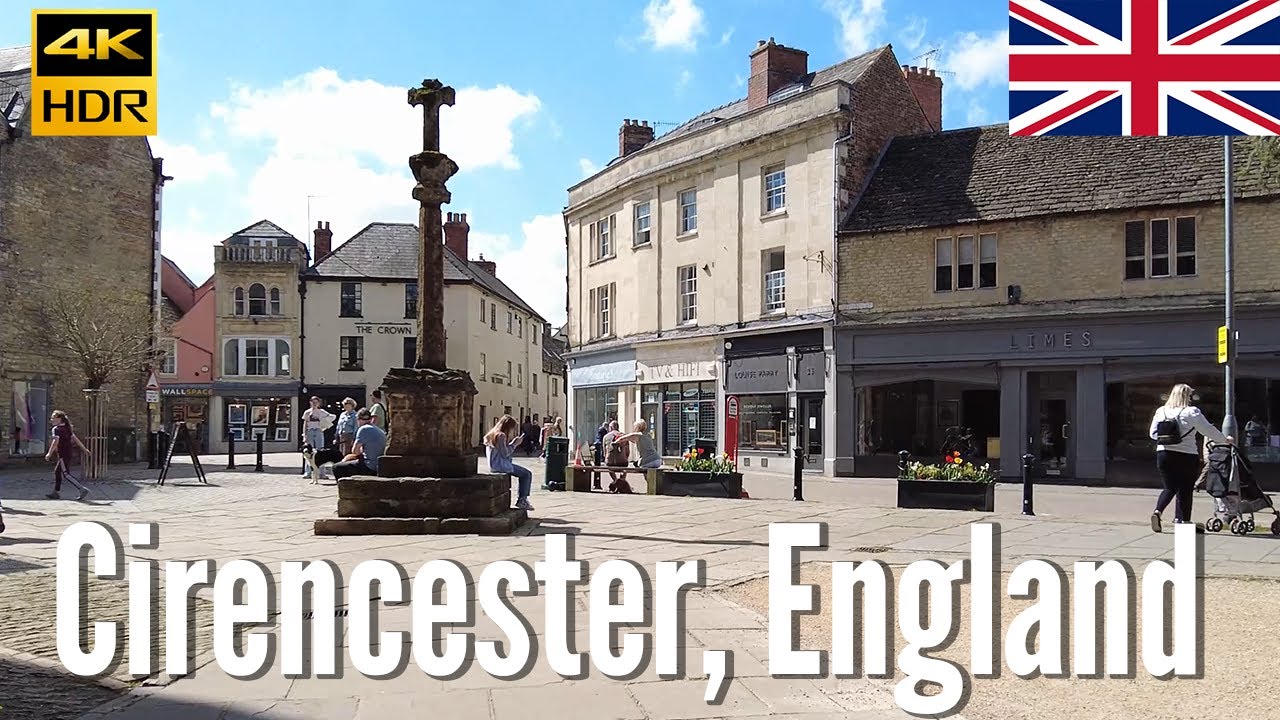 The Cotswolds 🇬🇧 - Market Town of Cirencester - 4K Walking Tour in 2022