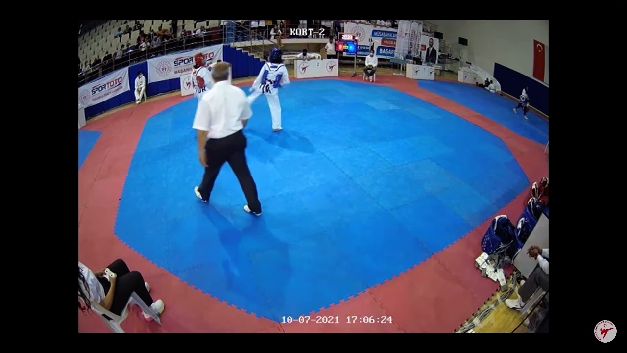 Aleyna Zülfi Durmuş (Ankara) Rüveyda Nur Evin (Ankara) yıldızlar Türkiye Taekwondo Ş. 2021 QF 41 kg