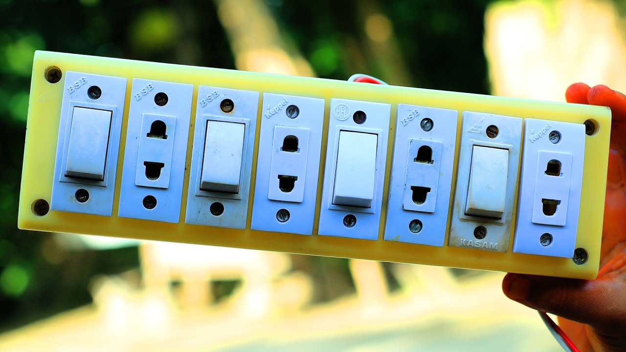 Socket Switch Connection । Socket Switch Setting । Maltiplag Banano । মাল্টিপ্লাগ বানানোর নিয়ম
