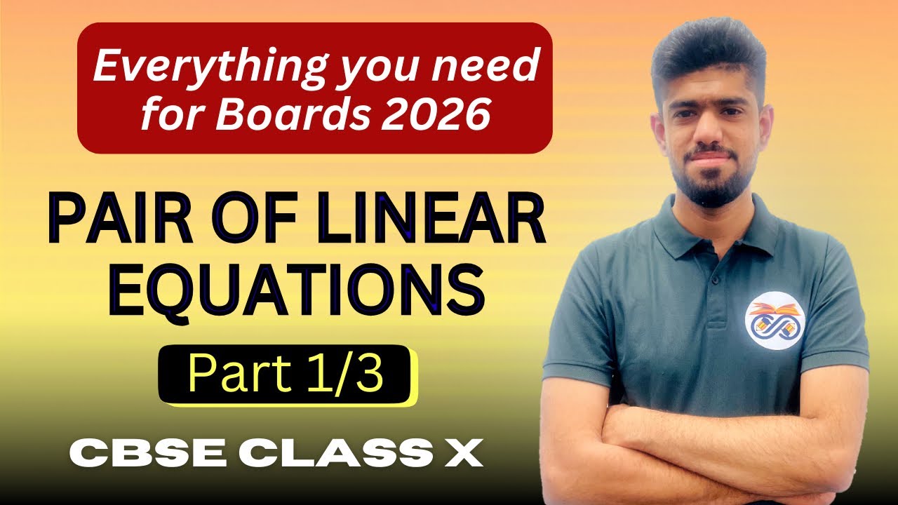 Class 10th | Pair of Linear equations in two variables Part 1/3 | Kapil Wadhwani