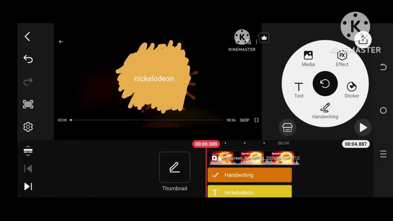 Nickelodeon lightbulb logo 2014 KineMaster speed x4 