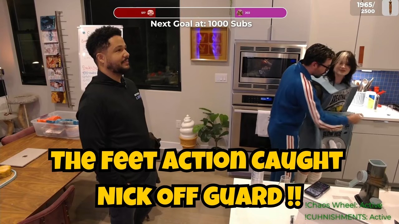Nick Had to Leave… That Was Too Much Feet Action 😳