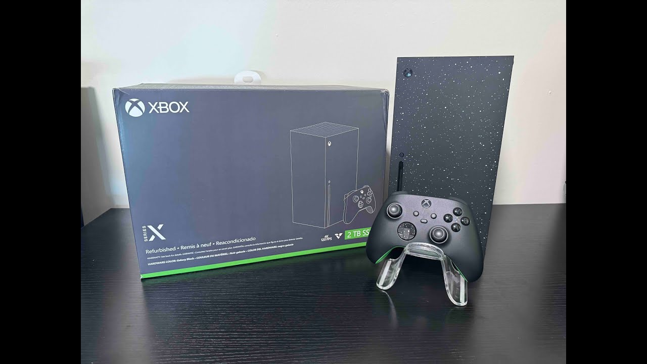 Microsoft Xbox Series X – 2TB Galaxy Black Special Edition (Certified Refurbished) - Unboxing