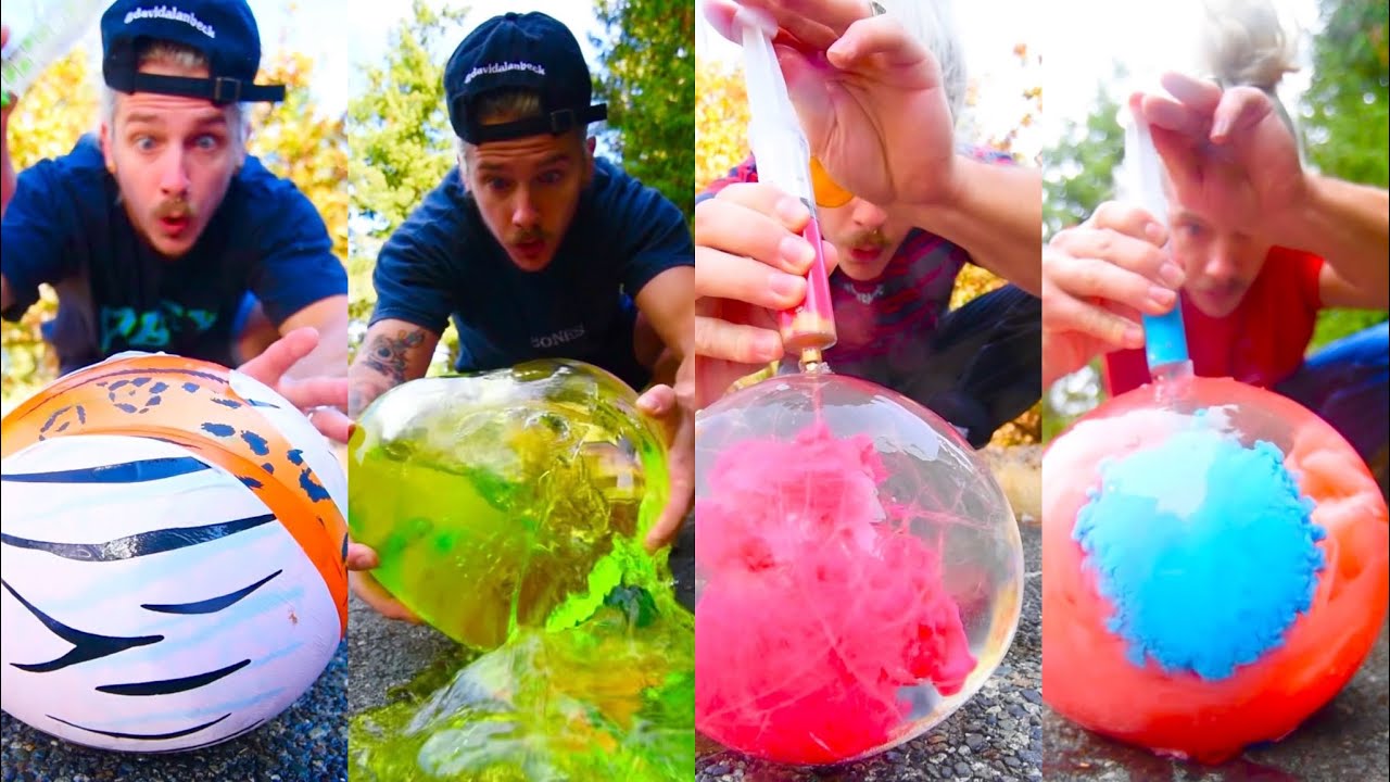 SATISFYING ICE BALLOON ASMR COMPILATION! 🔪🧊🎈 #satisfying #asmr #chill #relaxing #asmrsounds