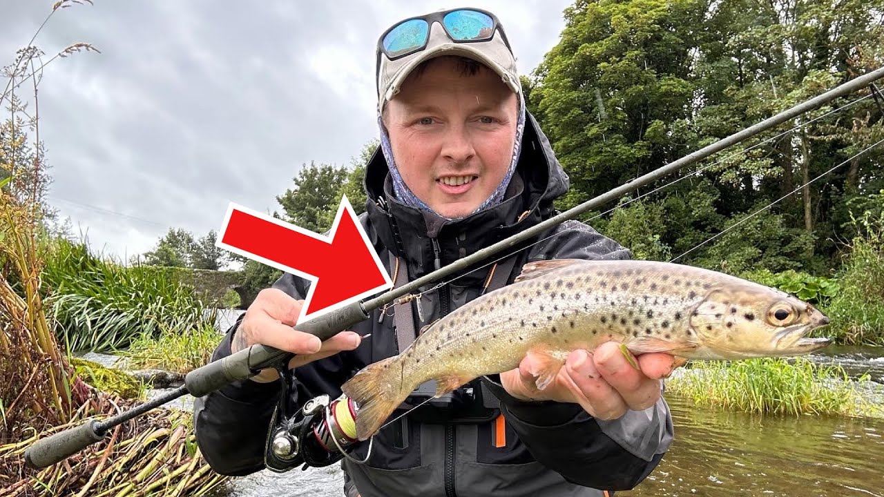 I got SOAKED but the Fishing was worth it! Lure fishing for TROUT!