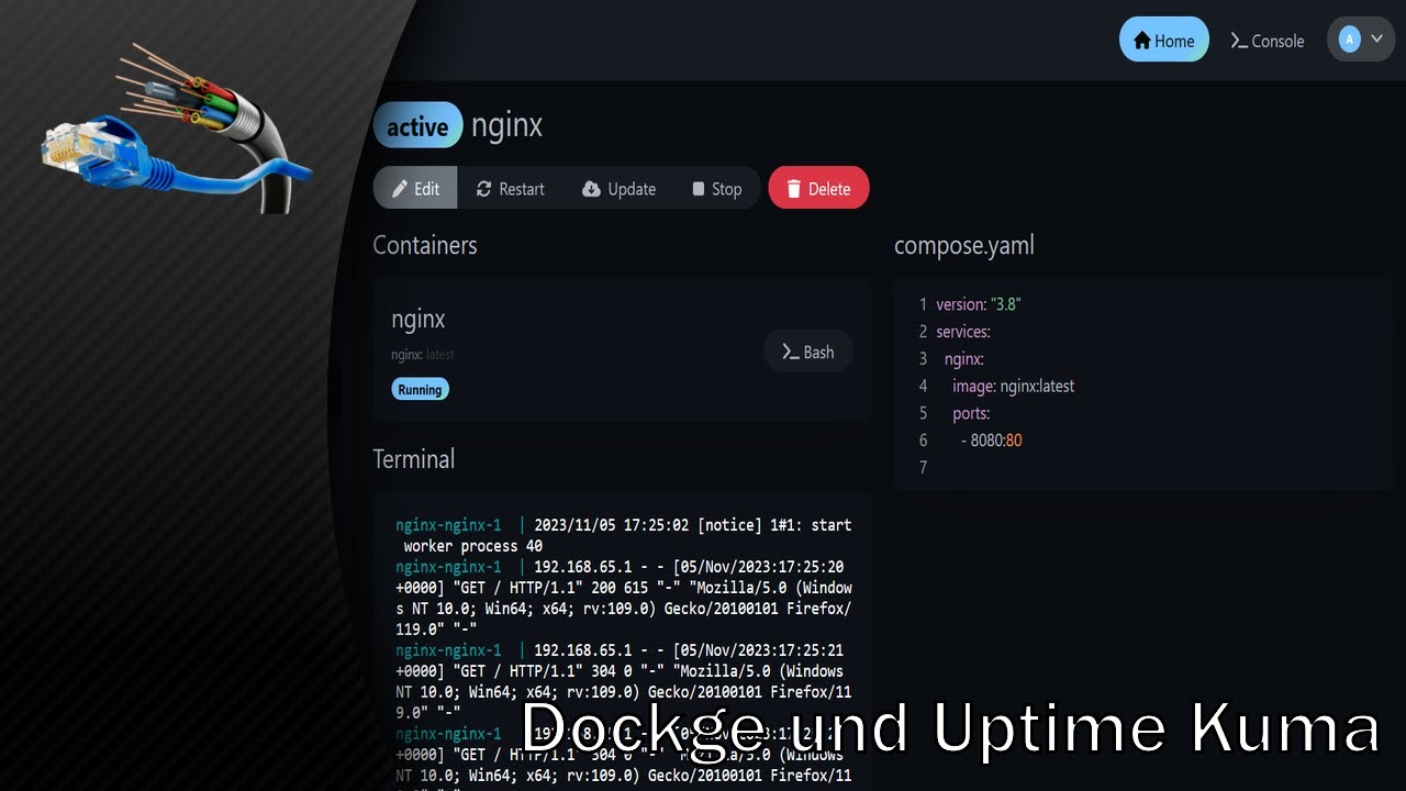 Project Router Addon - Part 3 - Dockge und Uptime Kuma