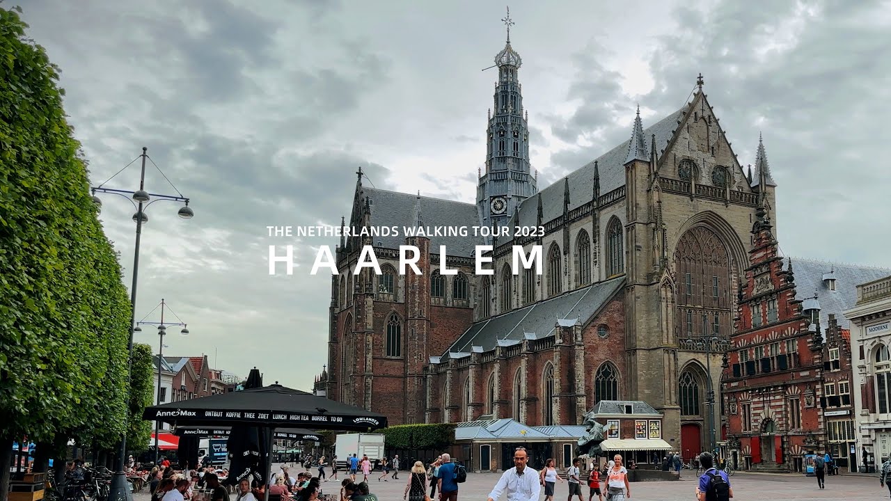 4K Haarlem, The Netherlands Walking Tours 2023