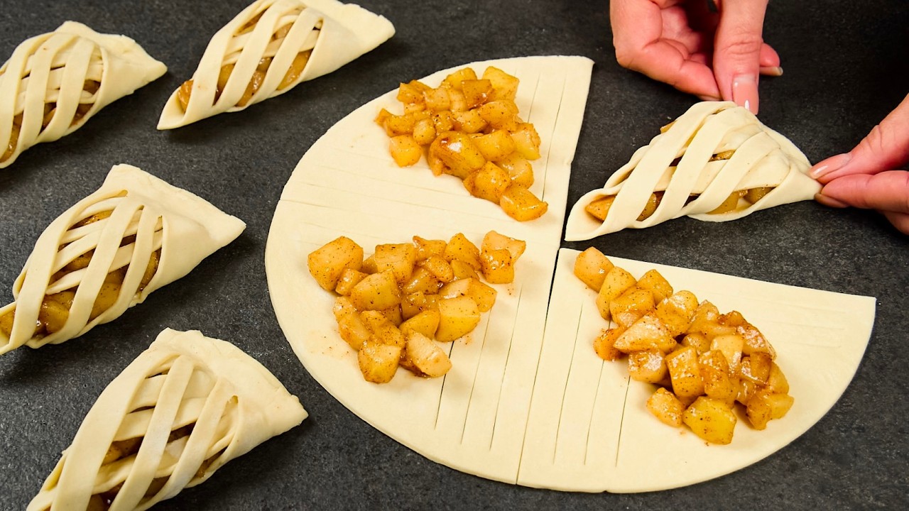 Simpler Than You Think! If You Have Puff Pastry and Two Apples, It&rsquo;s Ready in 10 Minutes!