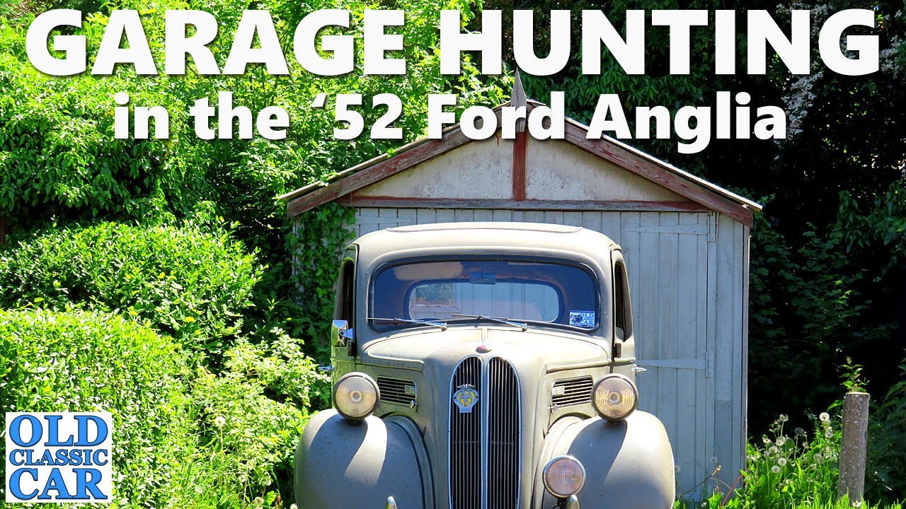 Hunting for 1950s classic car garages in the Ford Anglia - cars with old garages