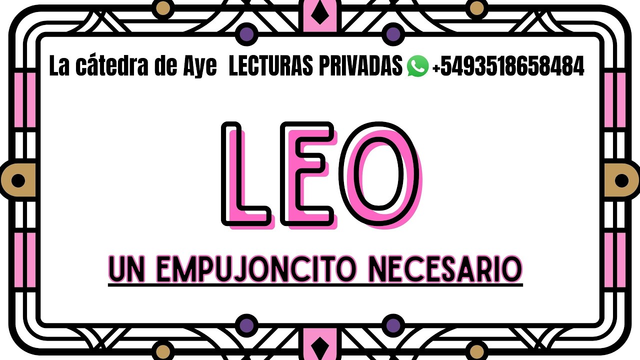 Leo🌈Ver las cosas tal cual son te llevarán a experimentar una unión y mucho amor