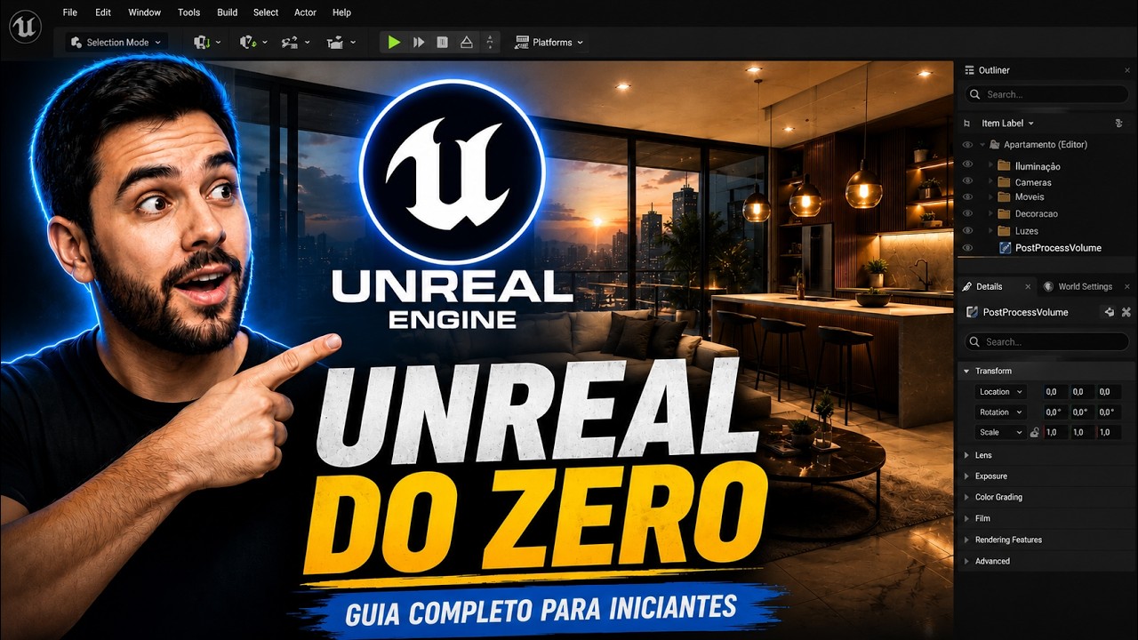 Primeiros passos na Unreal engine 5. Tudo o que você precisa saber !!