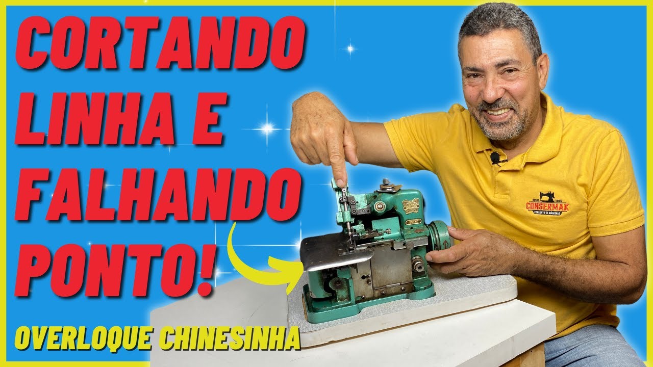OVERLOQUE CHINESINHA CORTANDO A LINHA | Consermak