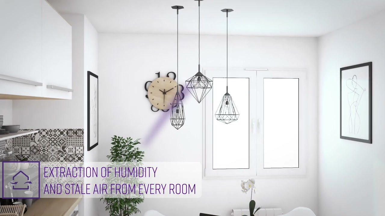 Urban 2, ductless ventilation that's easy to install to say bye-bye to damp and polluted air