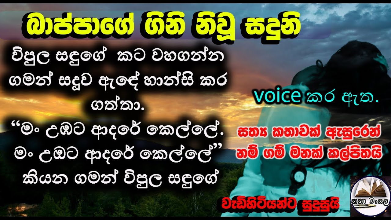 බප්පගගේ ගිනි නිවූ සදූ||bappage gini niv sadhu|katha mansala