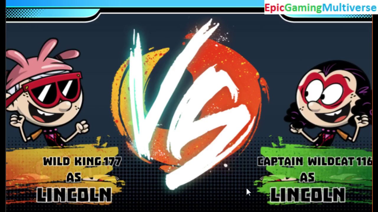 Lincoln Loud VS Lincoln Loud In A Nickelodeon Super Brawl World Brawlville PVP Mode Match / Battle