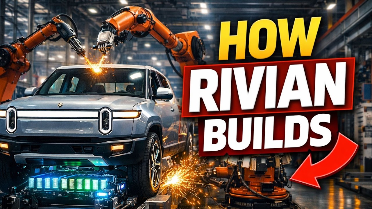 How Rivian Builds Electric Trucks Inside the Factory ⚡ Rivian Manufacturing Process