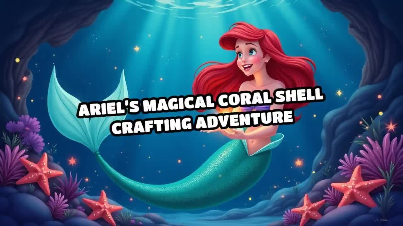 Ariel&rsquo;s Magical Coral Shell Crafting Adventure