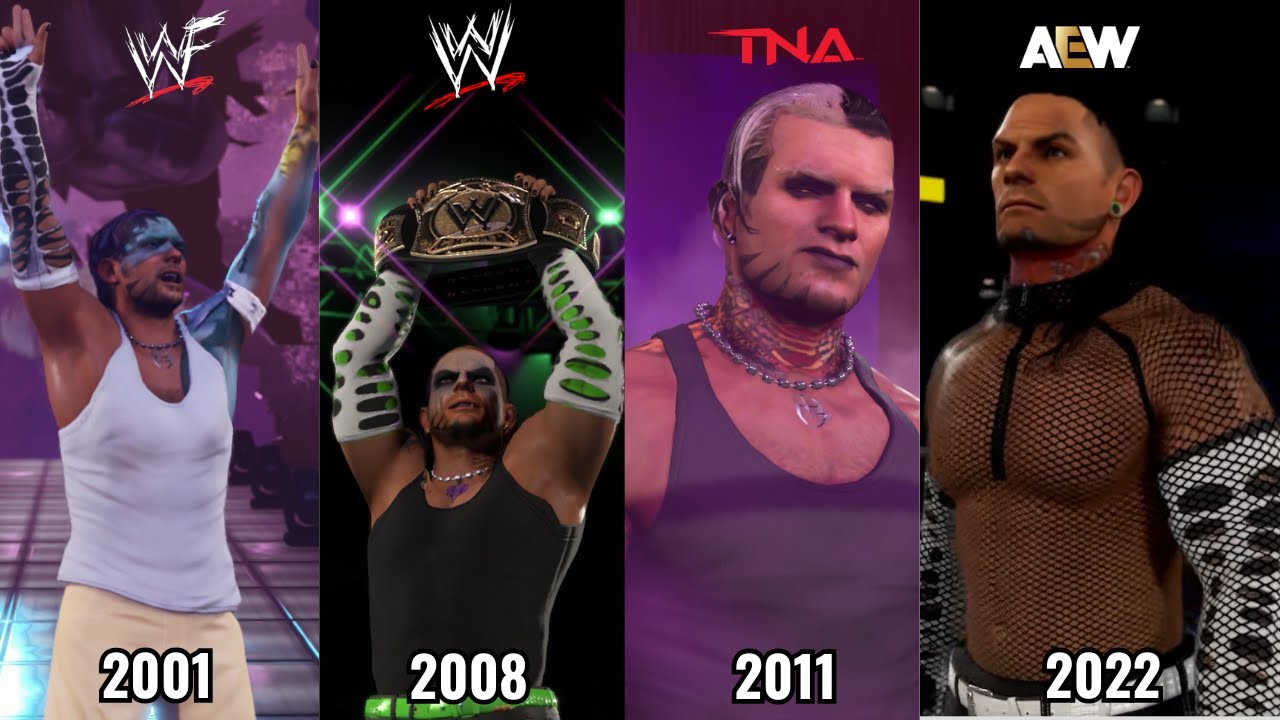 JEFF HARDY ENTRANCE EVOLUTION (1998-2024) | WWE2K23