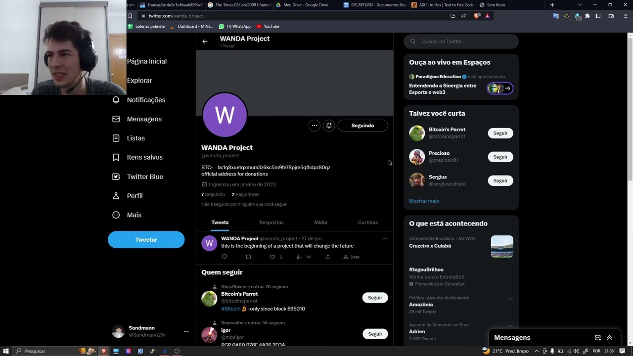 OP RETURN com ELECTRUM, grave sua mensagem na blochain