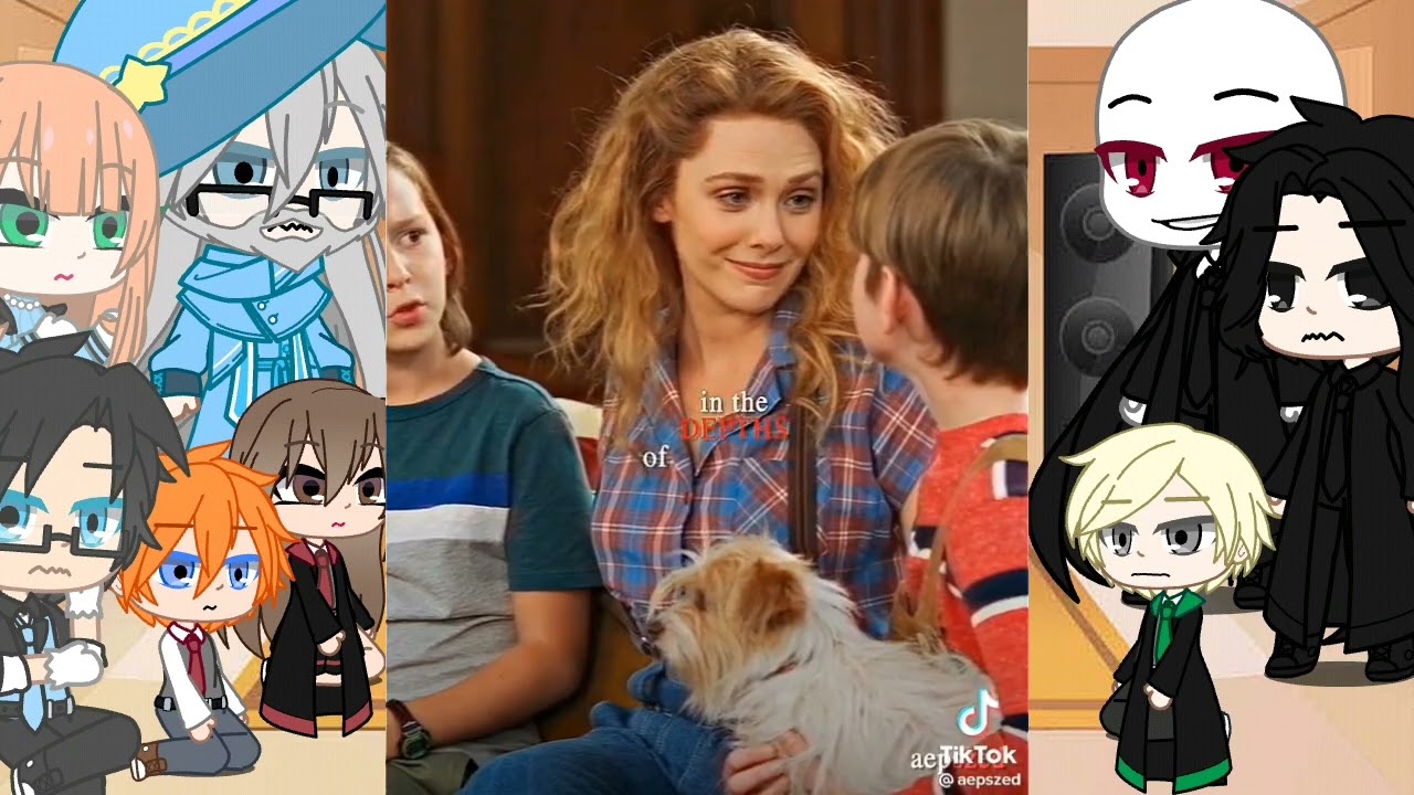 || HP canon reaccionan a Harry es wanda || Harry Potter || única parte || gacha nox ||