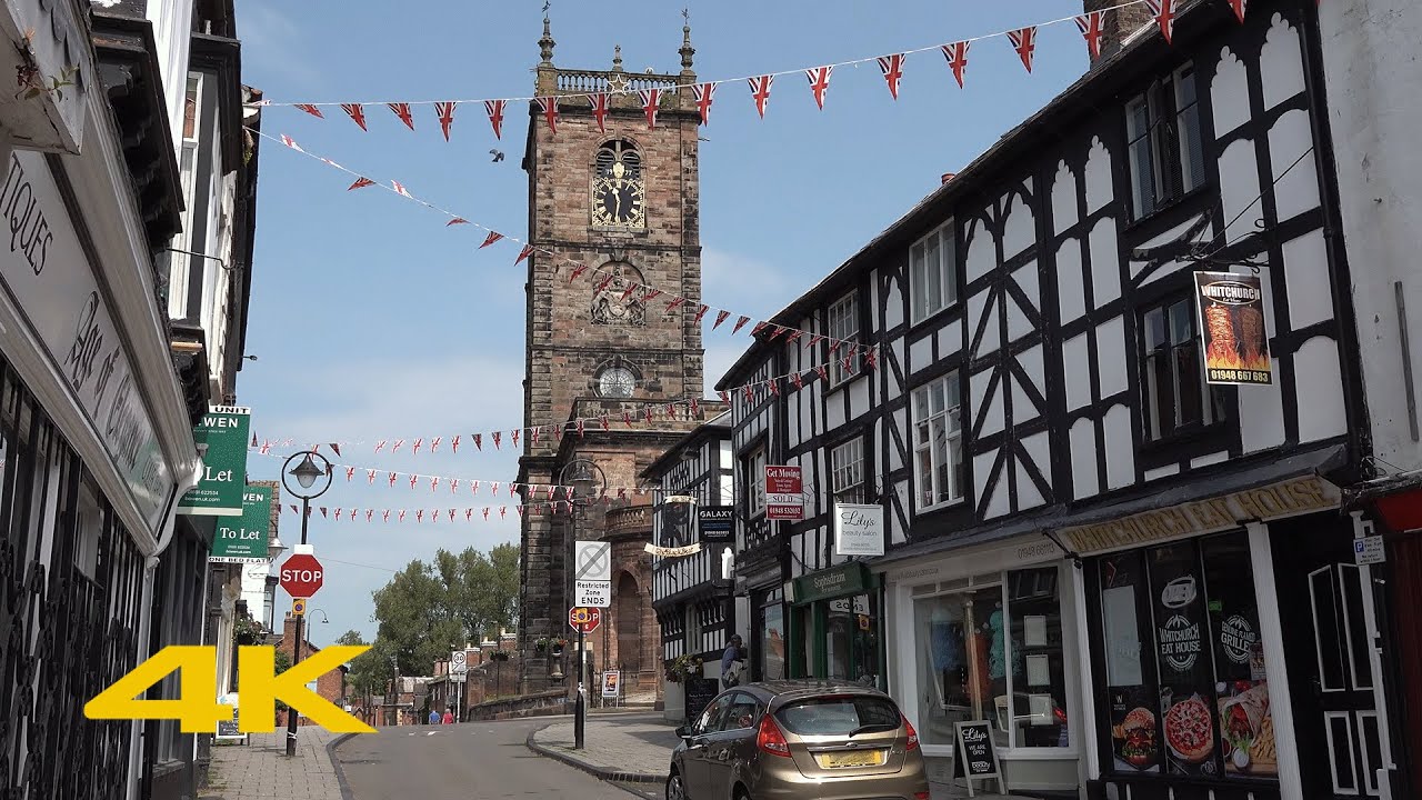 Whitchurch, Shropshire Walk: Town Centre【4K】