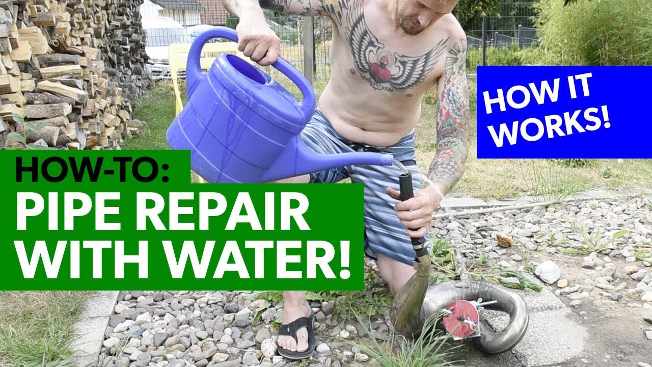 TWOSTROKE PIPE REPAIR with WATER: how it works, what works and what doesn't