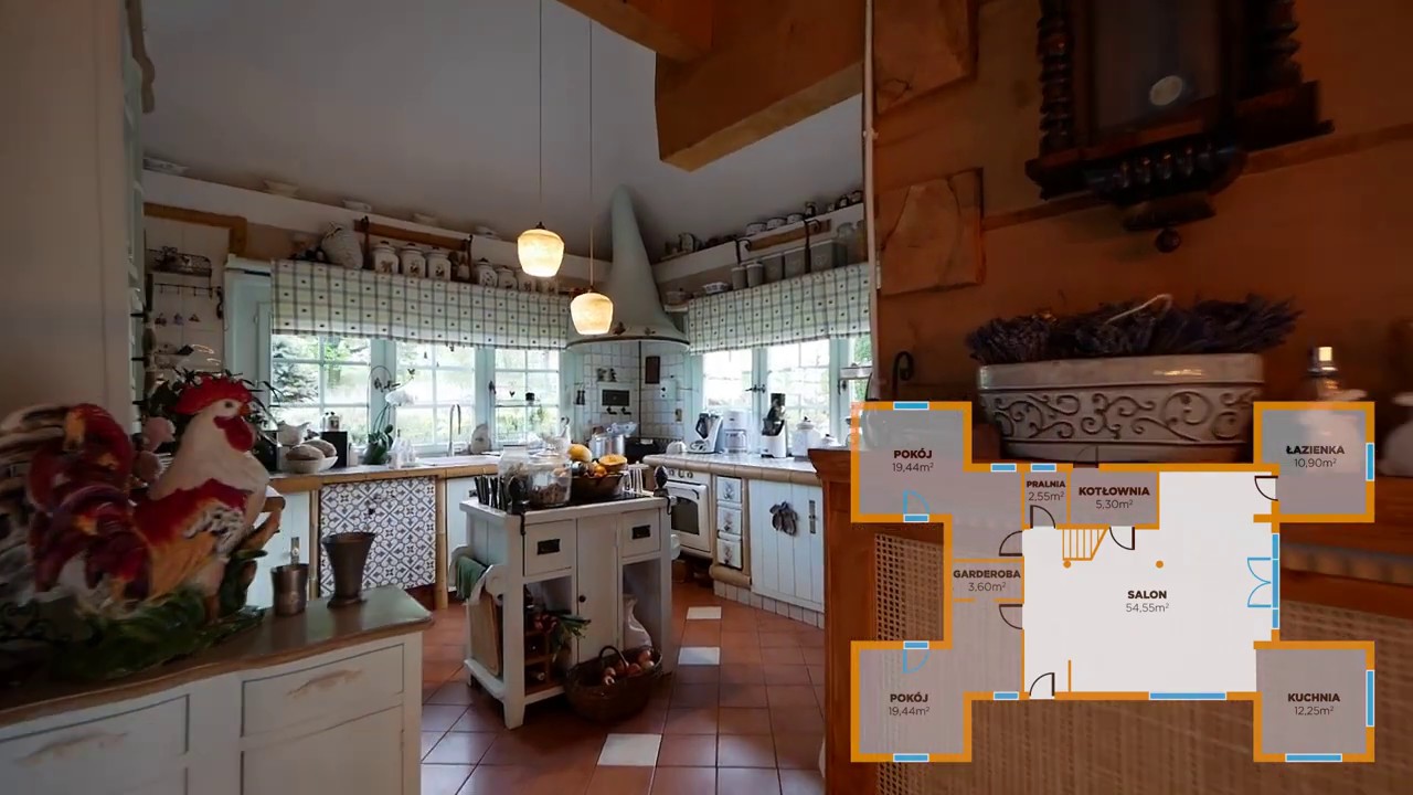 Trzebyczka - Rustykalny Dworek - Wirtualny spacer