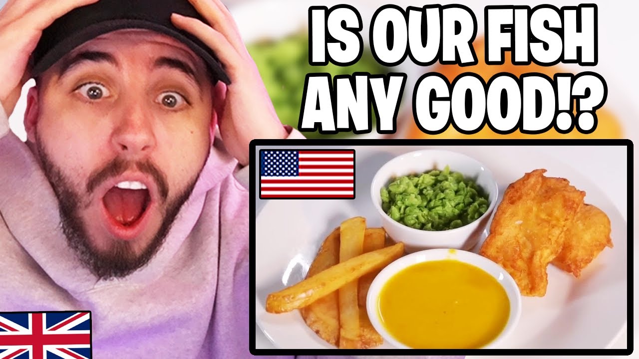 Brit Reacts to UK vs US: Trying Each Others Fish & Chips!