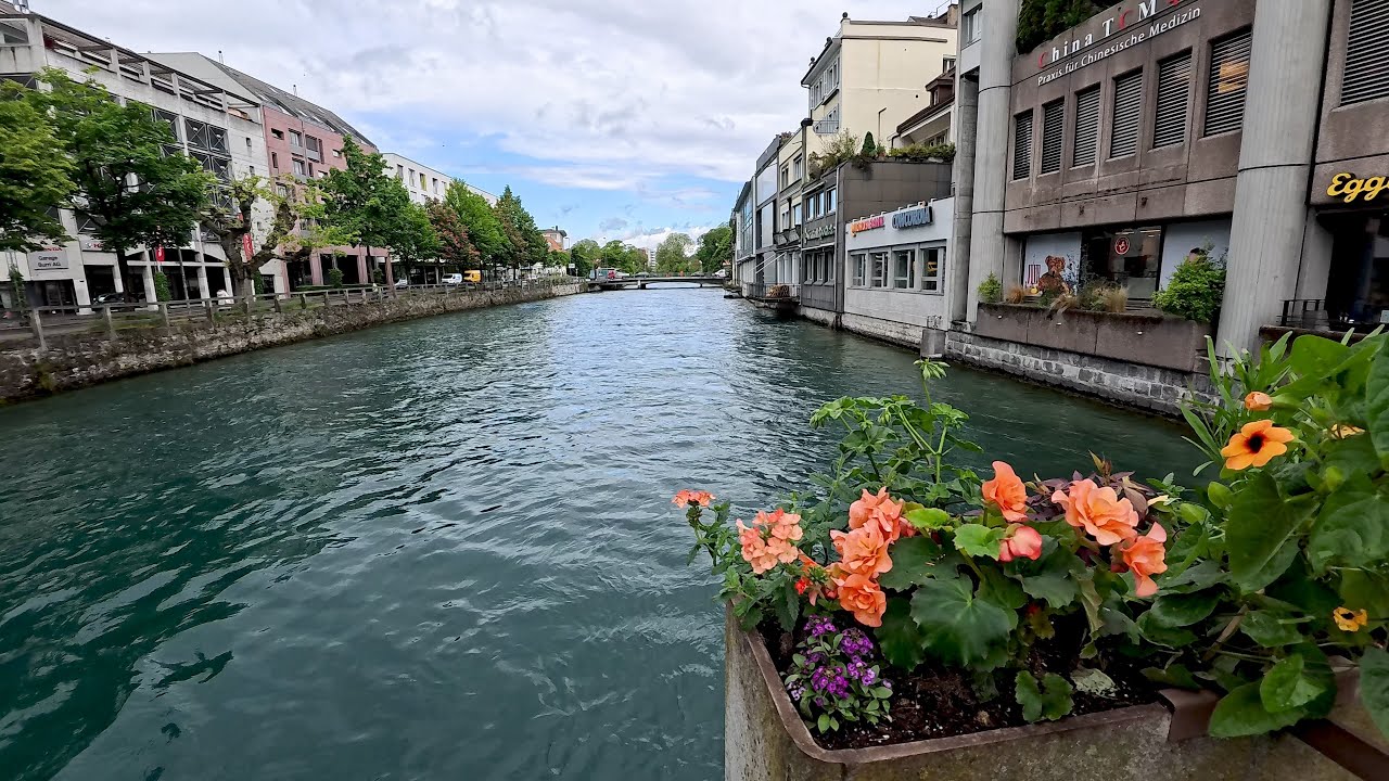 4K Walk tour Thun Switzerland 2024   جولة مشي في مدينة ثون السويسرية الساحرة
